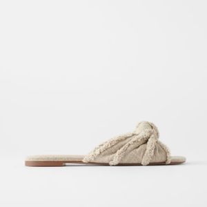 NEVER been worn ZARA slide sandals